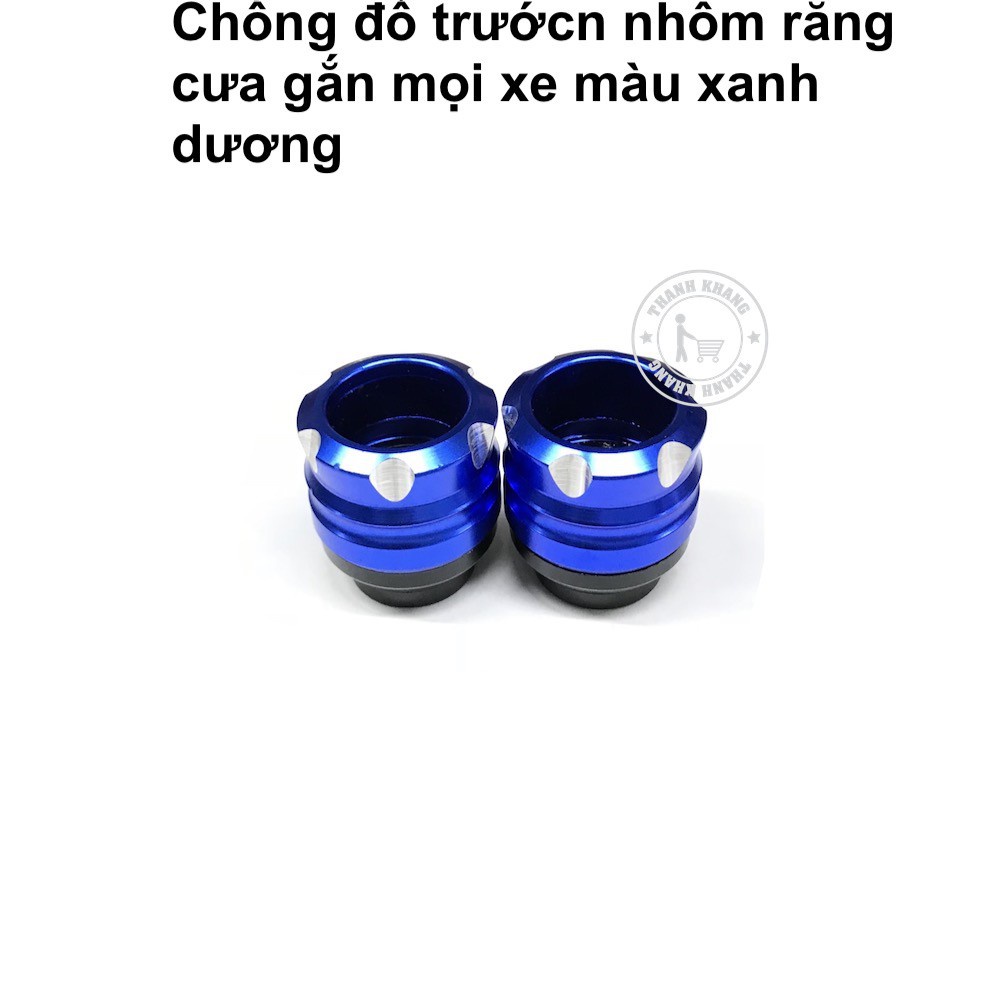 Chống Đổ Bánh Trước Nhôm Cnc 2 tầng có núm ( Giá 1 Cặp )