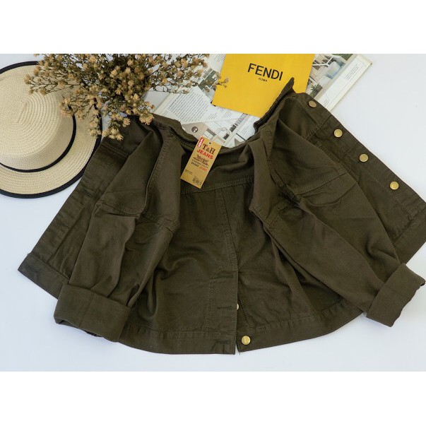 Áo khoác kaki Thái nữ xẻ tà | BigBuy360 - bigbuy360.vn