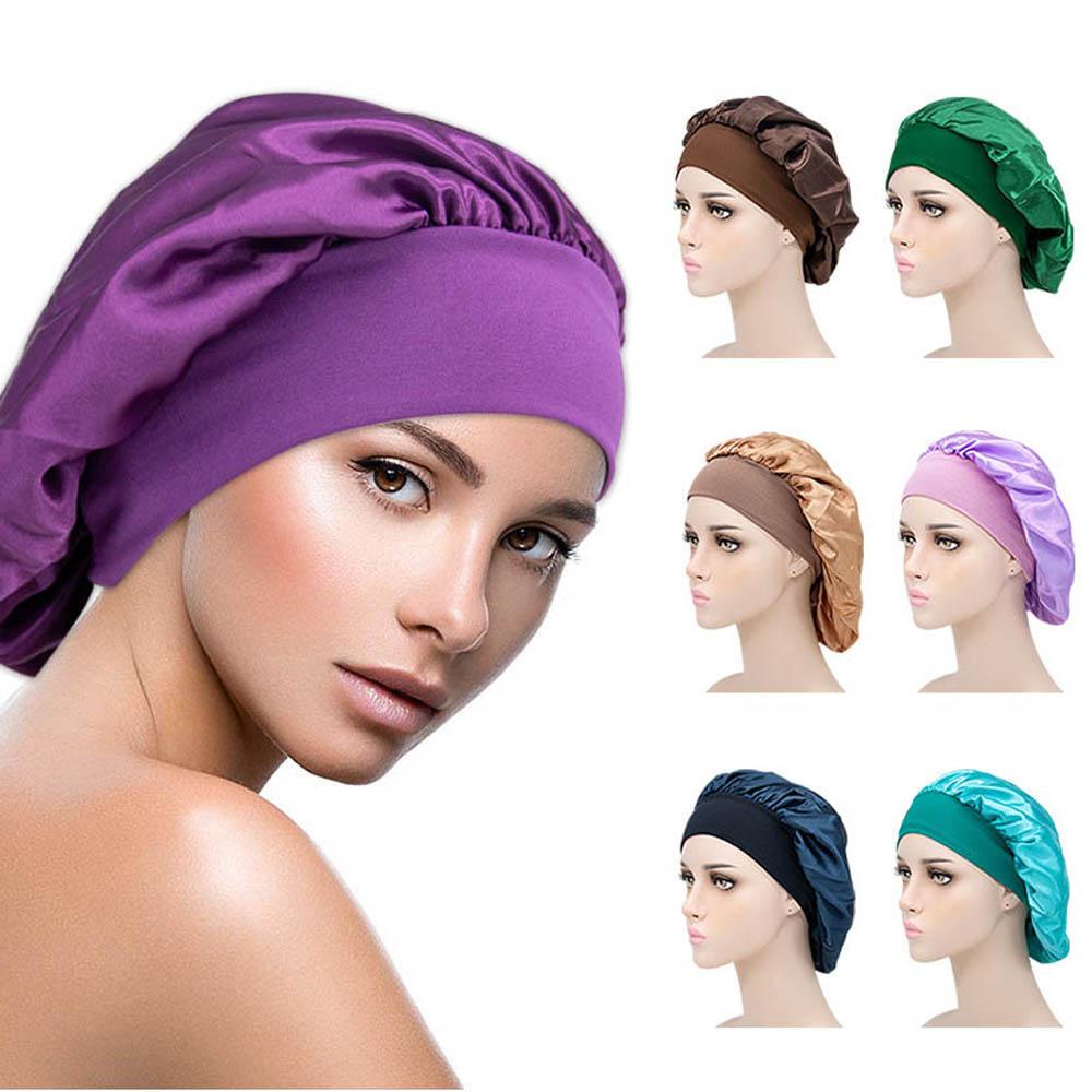 Mũ Trùm Đầu Khi Tắm Bằng Vải Satin Chăm Sóc Tóc Cho Nữ