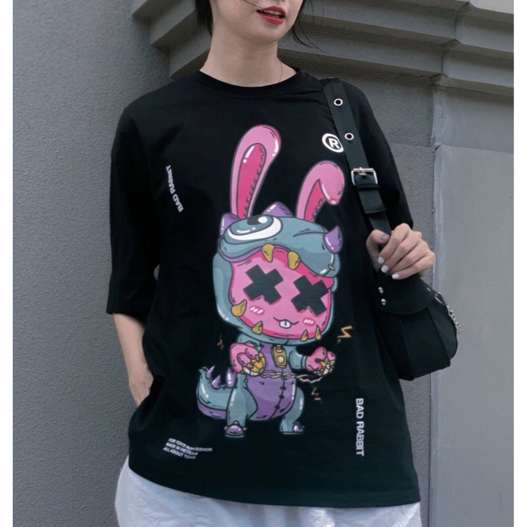 Áo Phông Nữ B.Rabbit Toy Color Tay Lỡ Form Rộng Unisex - Áo Thun Nữ Chất Cotton Dáng Dài Nhiều Màu TAT06