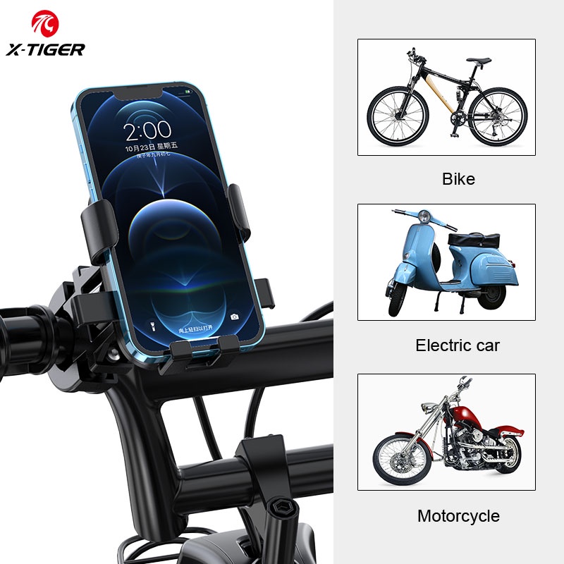 Giá đỡ điện thoại X-TIGER bằng ABS gắn xe máy xe đạp leo núi