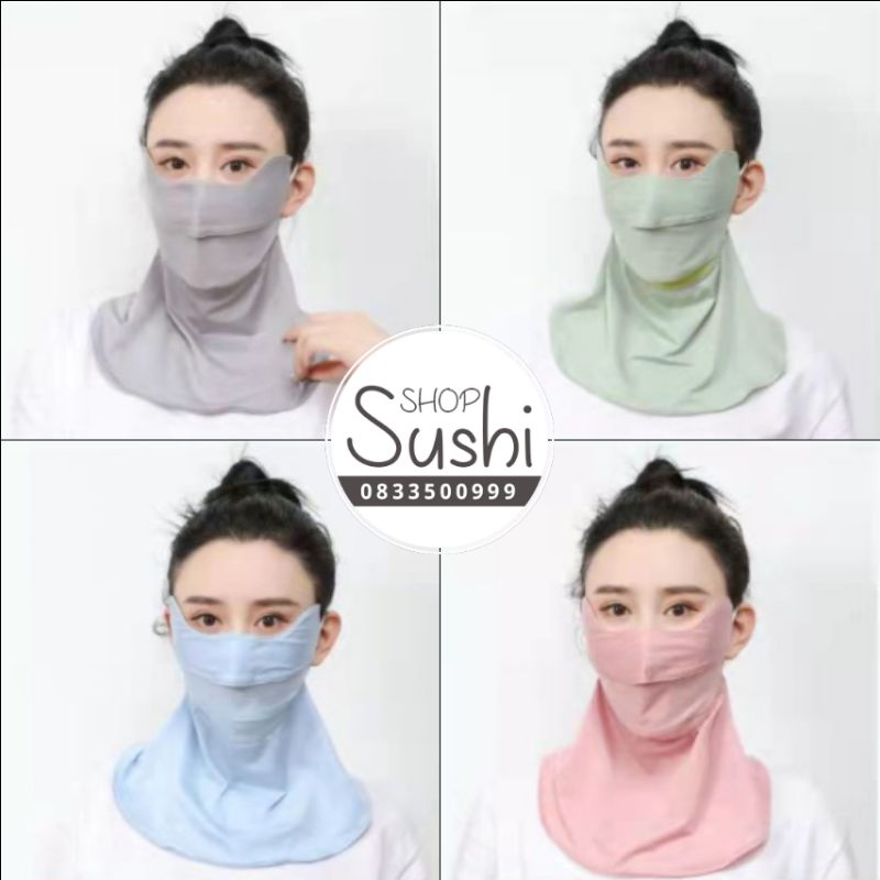 Khẩu trang nữ chống tia UV che cổ, gáy