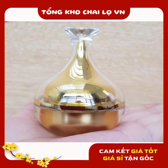 Hủ Đựng Kem ❤ SIÊU RẺ ❤ Hũ chiết kem Chóp Vàng 10g đựng mỹ phẩm , phụ kiện du lịch