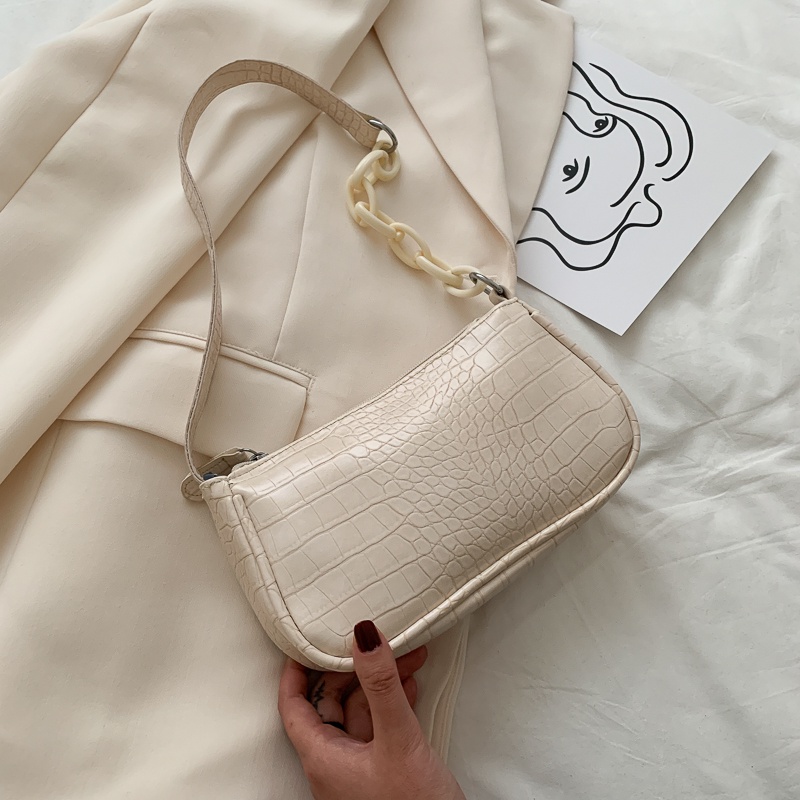 Túi xách IELGY một dây đeo kiểu cổ điển màu trà sữa thời trang