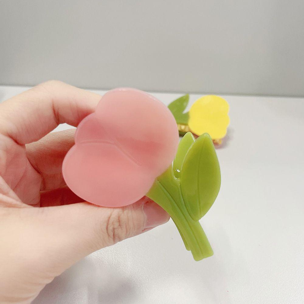 Kẹp Tóc Hình Hoa Tulip Phong Cách Vintage Thanh Lịch Cho Nữ