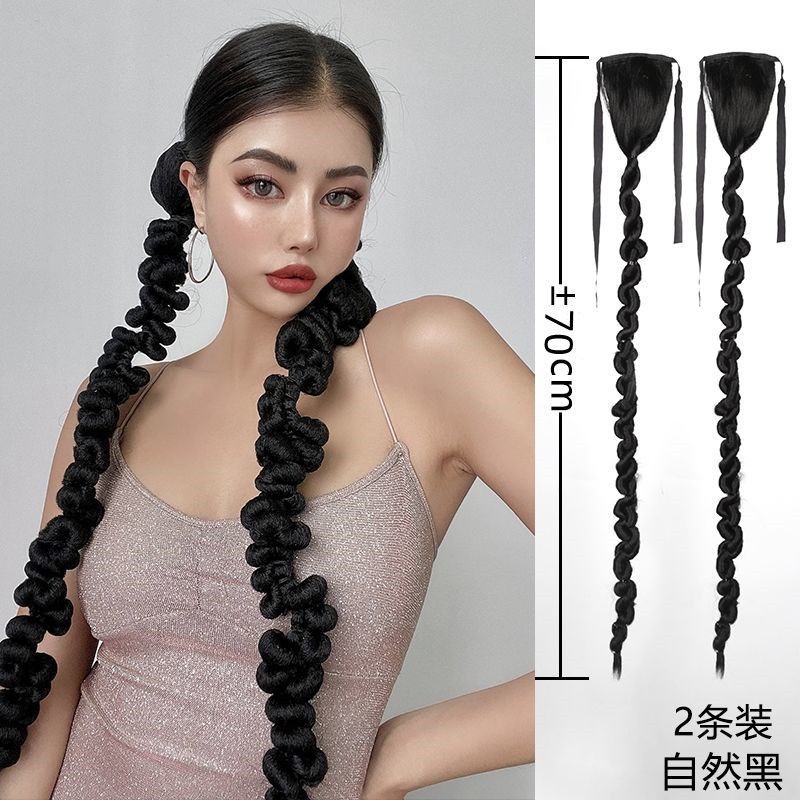 Bán Chạy!Tóc Giả Thắt Bím Đuôi Ngựa Phong Cách Âu Mỹ Cho Nữ