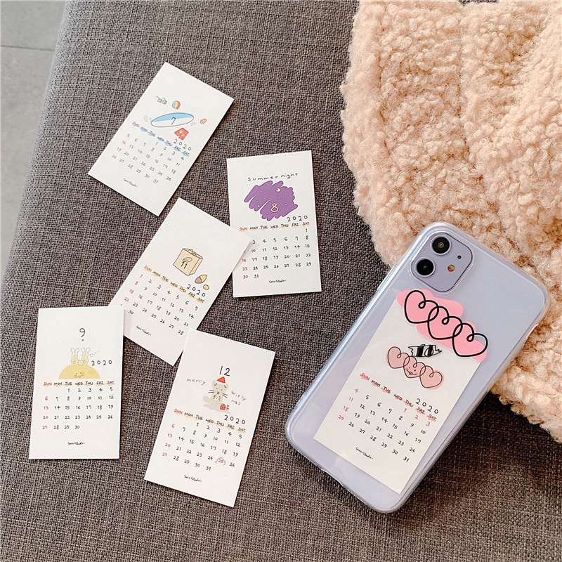 Ốp điện thoại mềm trong suốt giúp theo dõi ngày tháng dành cho Iphone 11 11pro 11proMax 6 6plus 7 8 7plus 8plus XR XS | BigBuy360 - bigbuy360.vn