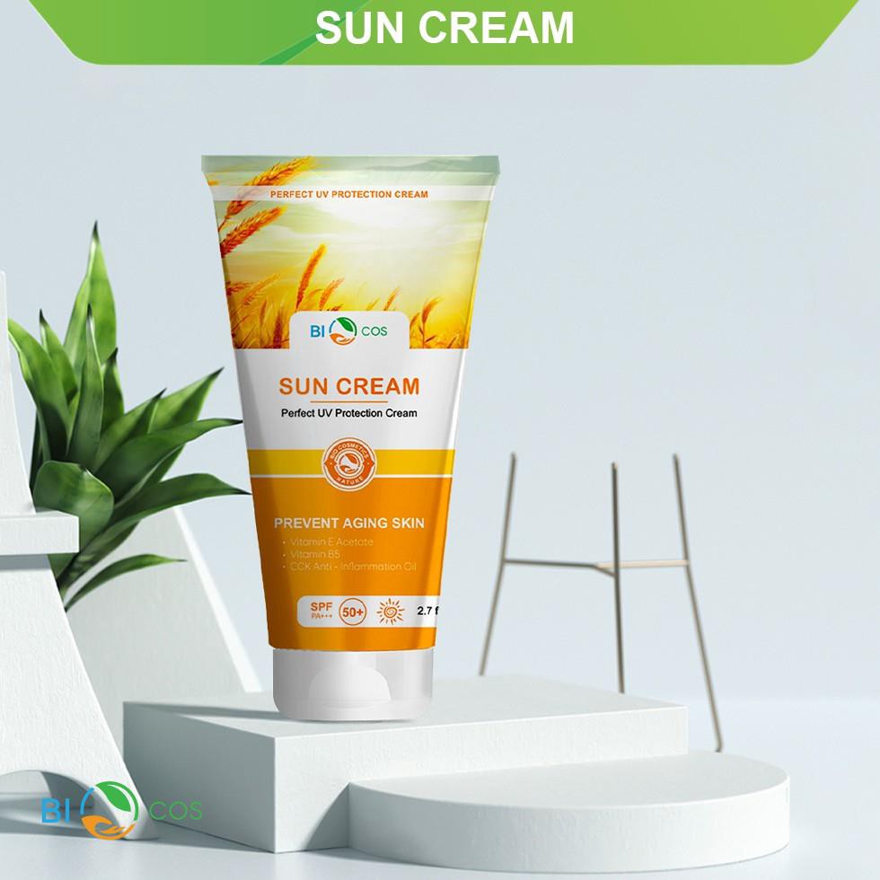 [ BIOCOS ] Kem chống nắng BIOCOS bảo vệ da khỏi các tác nhân môi trường, giảm lão hoá cho da SPF 50+++ 80g | BigBuy360 - bigbuy360.vn