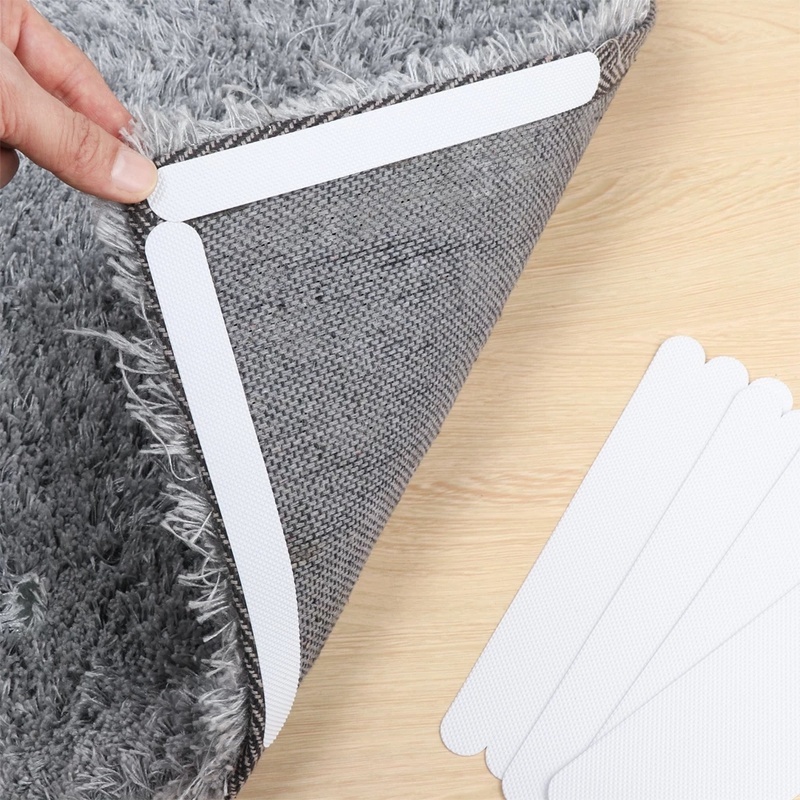 Bộ 12 Miếng Dán Cố Định Cầu Thang Bằng Cao Su Trong Suốt Chống Trượt Không Thấm Nước Nhiều Màu