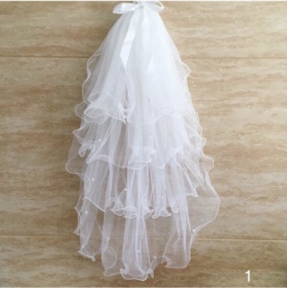 Khăn voan cô dâu dài 80-100cm