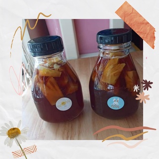 Chai thủy tinh lùn nắp nhựa 500ml.