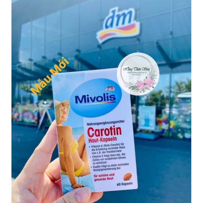 (Đủ bill Đức)  Viên uống Chống Nắng Đức Mivolis Carotin