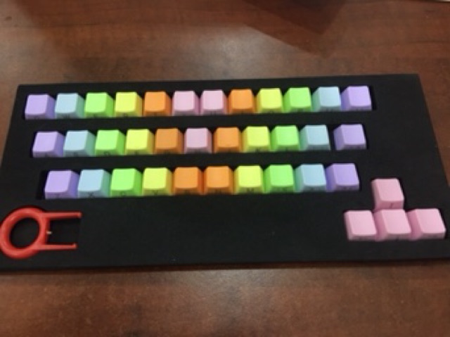 Keycap rainbow 37 pbt - ninja