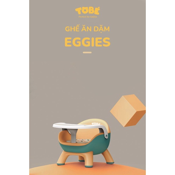 Ghế Ăn Dặm Eggies chính hãng ToBé ngộ nghĩnh siêu bền bỉ, an toàn tiện lợi cho bé