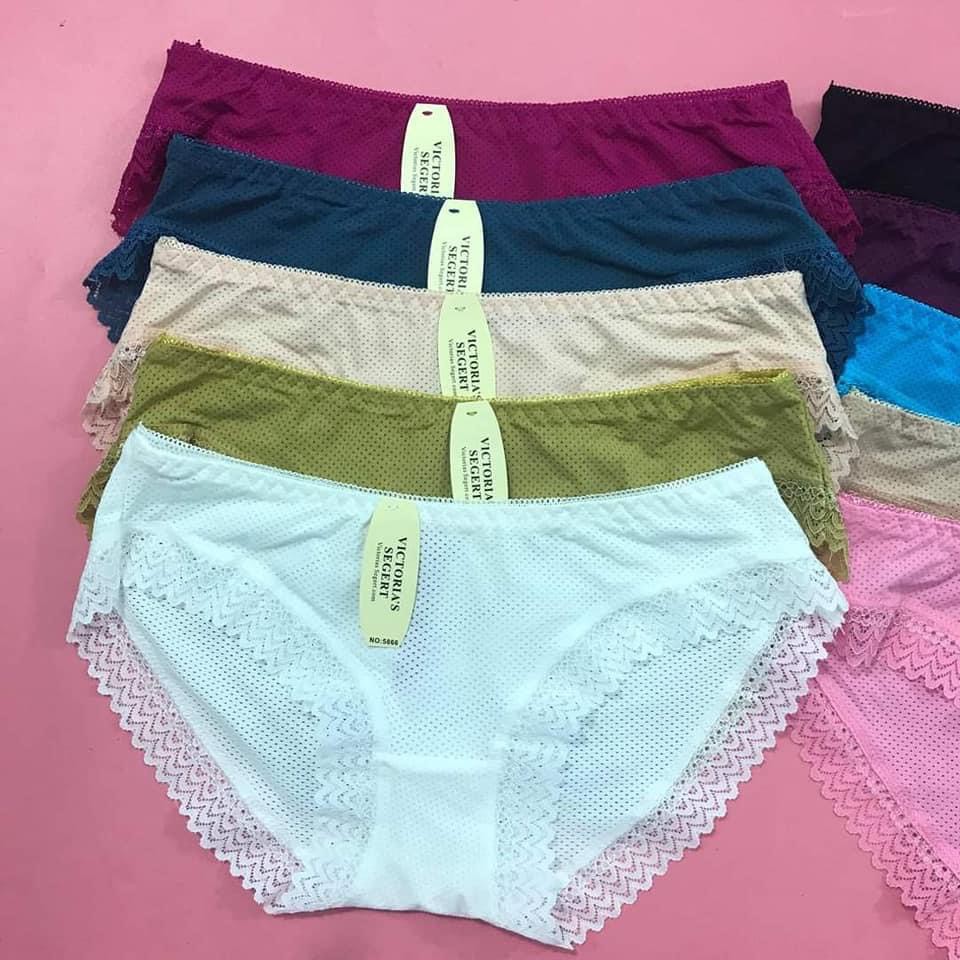 Quần lót su thông hơi viền ren mịn đẹp sexy Q5866 - Quần chíp nữ su mát lạnh - TinTin888
