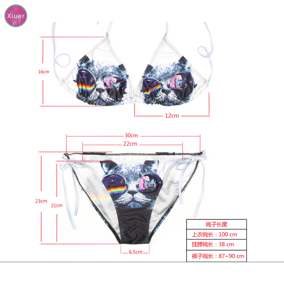 European and American style swimwear, sexy Pikachu pattern bikini, beachwear#Y13 | BigBuy360 - bigbuy360.vn