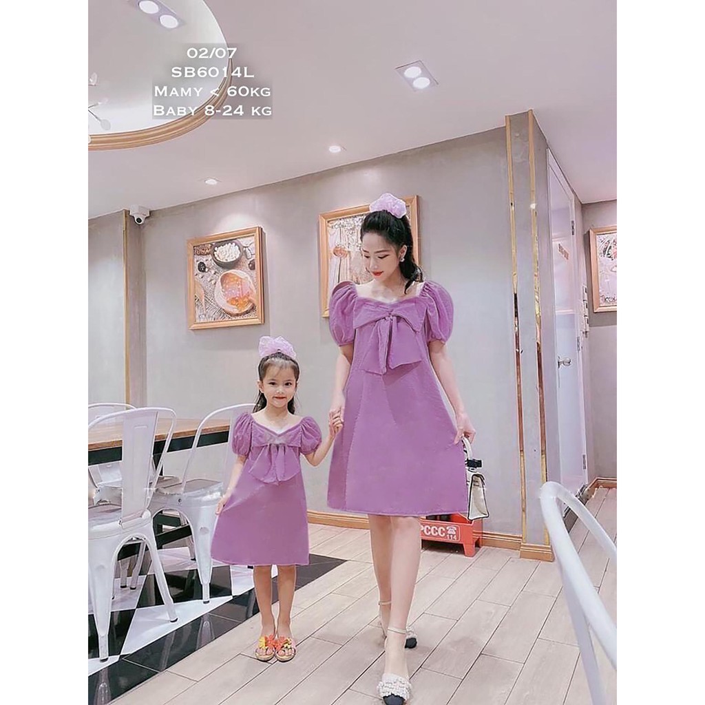 SET MẸ BÉ TÍM NƠ XINH XẮN
