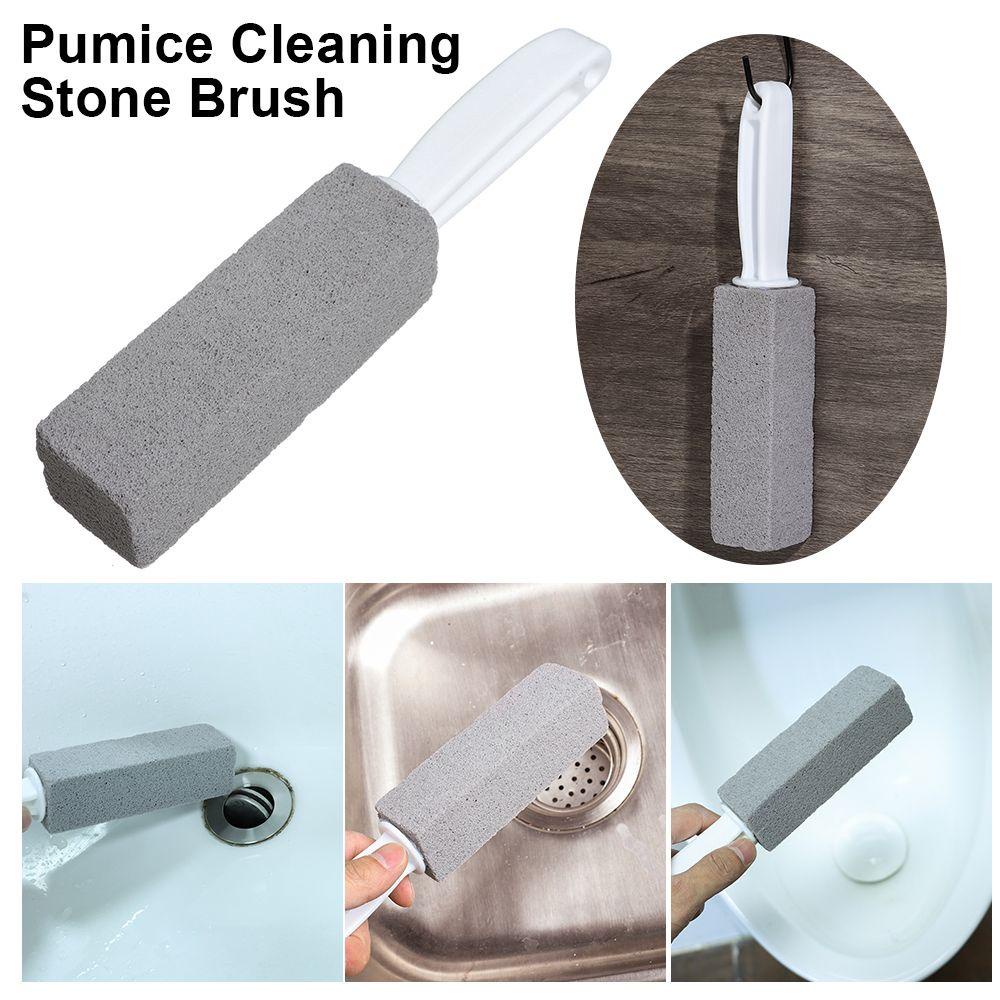 MUVAKO Bàn Chải Cọ Bồn Cầu Có Tay Cầm Cứng Tẩy Vết Bẩn Màu Vàng