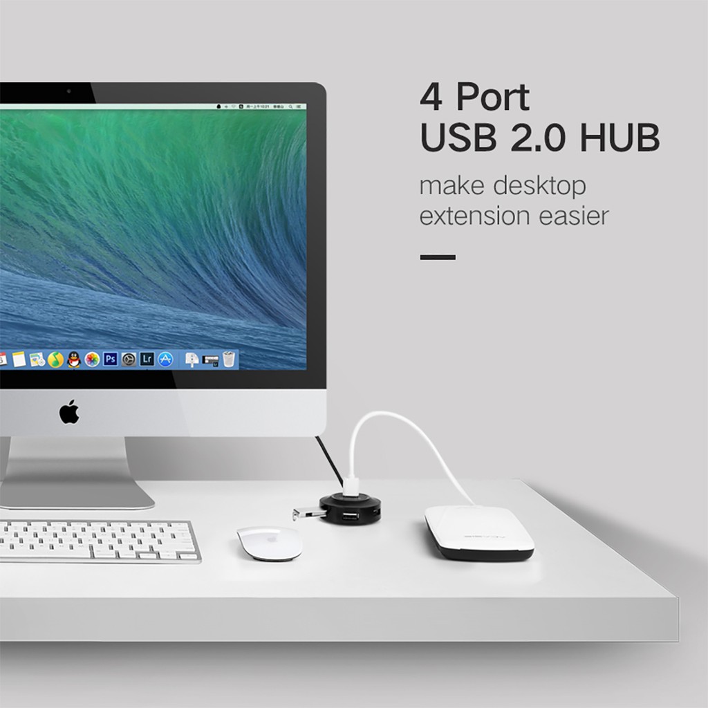 HUB Chia 4 Cổng USB 2.0 Cao Cấp, UGREEN 20277 Chính Hãng