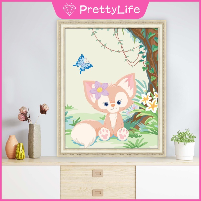 Bộ Tranh Đính Đá 5D Tự Làm 30x40cm/40x50cm Hình Mèo LinaBell Trang Trí Nhà Cửa