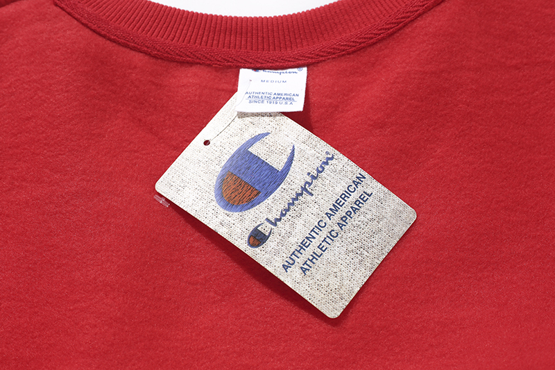 Áo Sweater Tay Dài Cổ Tròn Màu Trơn Thêu Chữ Champion Xinh Xắn