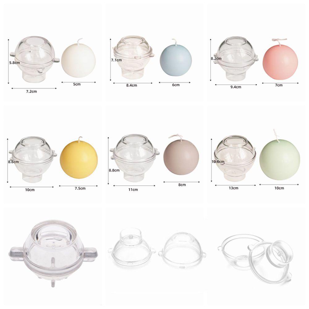 YIYU Khuôn Làm Nến Sáp Xà Phòng Đất Sét Thủ Công Bằng Nhựa Trong Suốt