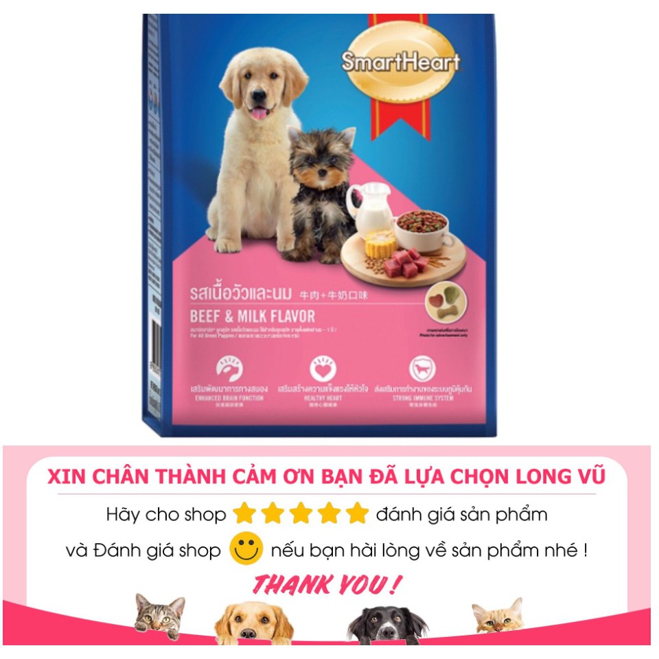 THỨC ĂN CHÓ CON SMARTHEART PUPPY 3kg - Smart heart