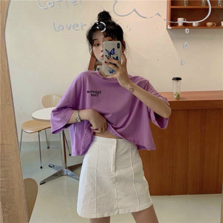 Áo croptop tay lỡ form rộng in chữ China Town , Áo thun nữ ngắn form rộng Calan mặc siêu xinh  CRI03 | WebRaoVat - webraovat.net.vn