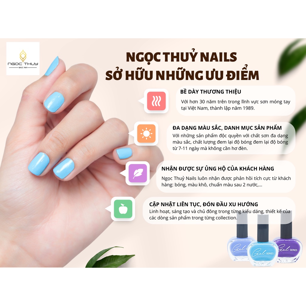 Sơn Móng Tay Top Siêu Bóng Gel Lạnh - Ahever - Ngọc Thủy Nail - 15ml