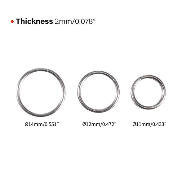 Bộ 18 vòng chia móc khóa titan MecArmy CH8