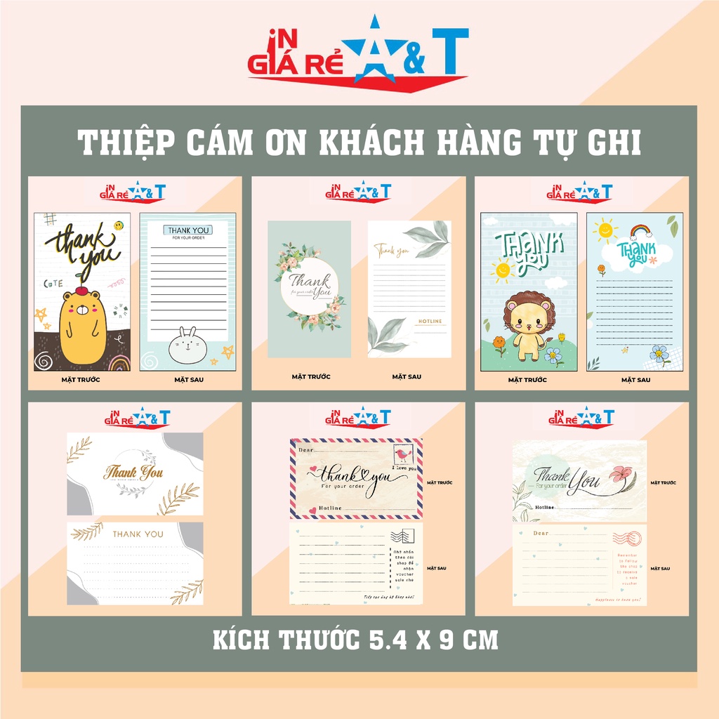 🌸 100 THẺ CÁM ƠN TỰ GHI-Thiệp cảm ơn khách hàng - thẻ cảm ơn - thư cám ơn khách hàng- NHIỀU MẪU