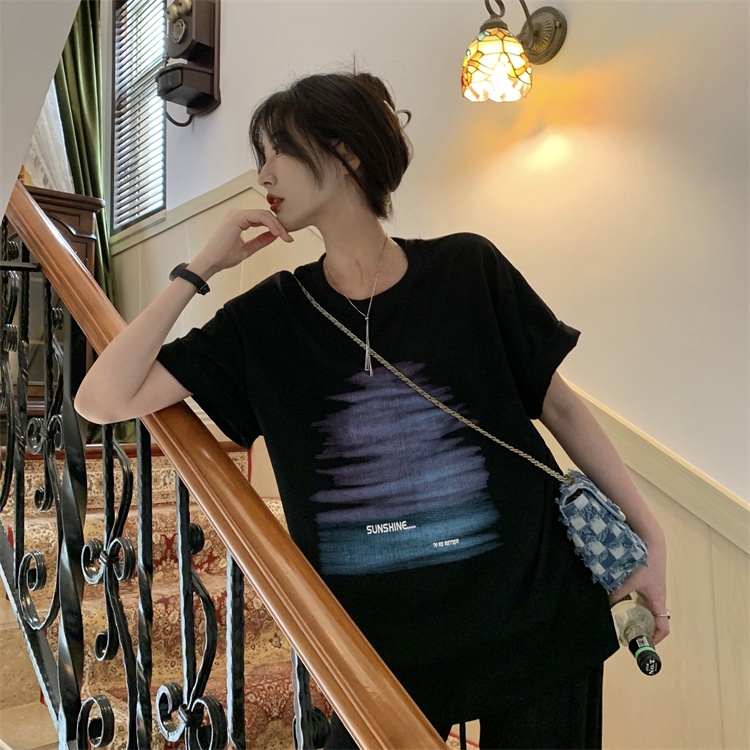 NRVP Áo Thun Nữ Tay Ngắn In Hình Phong Cách Hàn Quốc Thời Trang Mùa Hè 2022