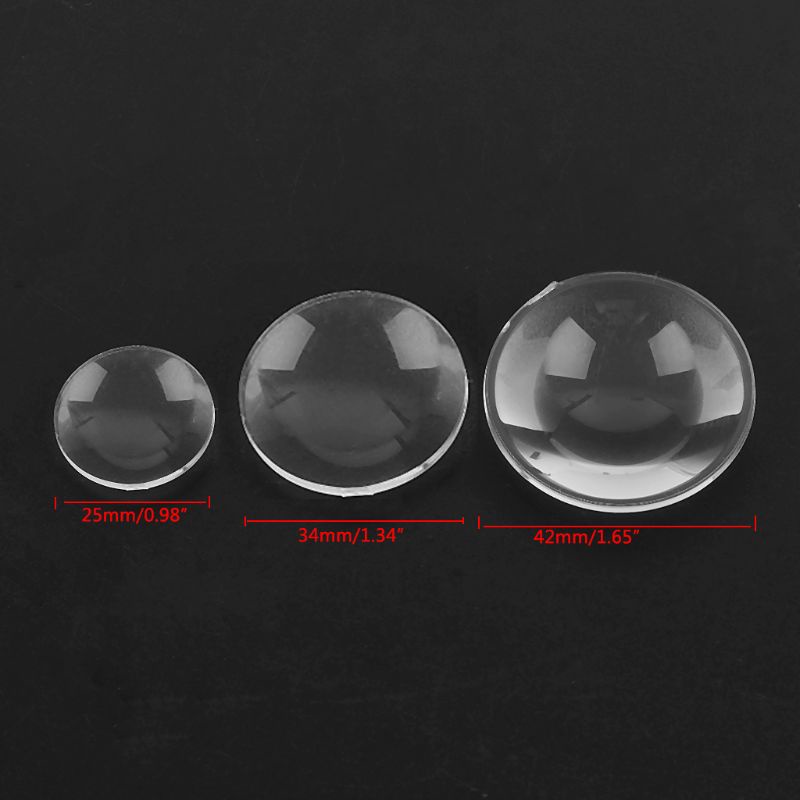 Pop 10 miếng ống kính hai mặt lồi dạng thấu kính 3d kính vr ảo ống kính trong suốt