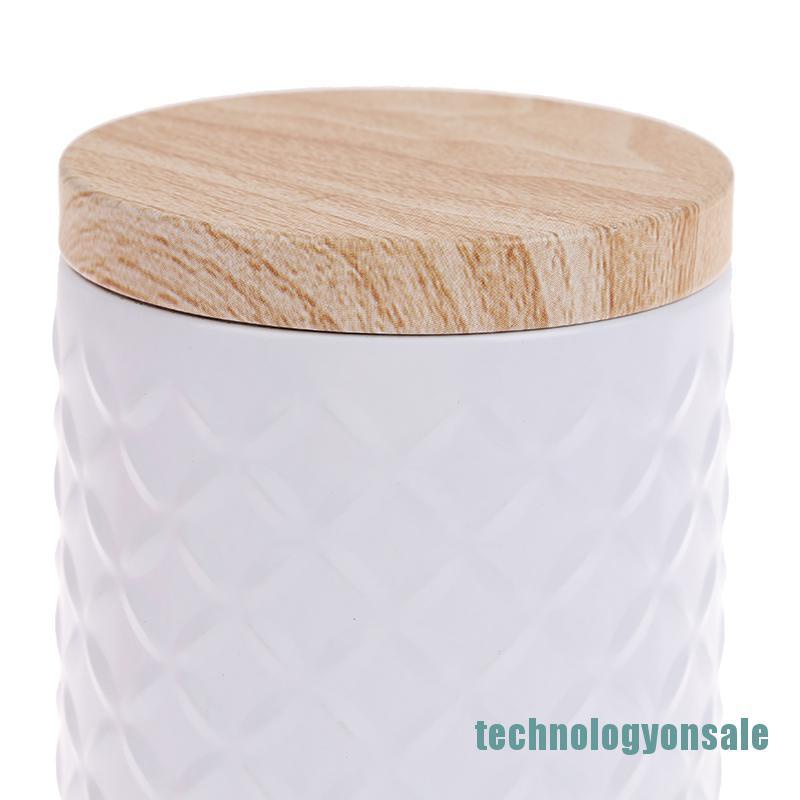 Hộp Trà Thiếc / Cà Phê Với Hạt Gỗ