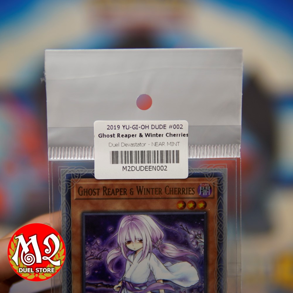 Thẻ bài yugioh DUDE-EN002Ghost Reaper &amp; Winter Cherries(alternate art) - Ultra Rare -  Bảo quản M2SCCQ-LITE