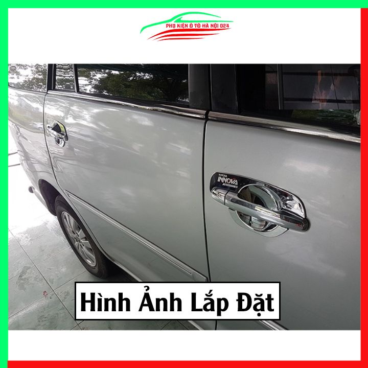 Ốp tay hõm mạ crom Innova 2008-2015 sáng bóng chống trầy bảo vệ cửa xe ô tô