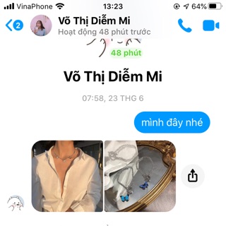 Vòng bươm bướm trả khách order taobao
