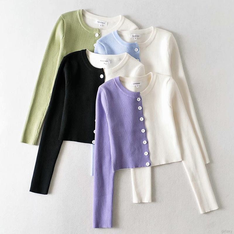 Áo Len Dài Tay Phong Cách Hàn Quốc Trẻ Trung Dành Cho Nữ