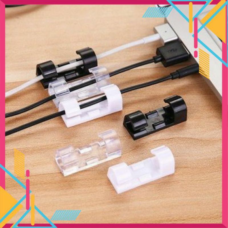 VỈ 20 NÚT CỐ ĐỊNH DÂY ĐIỆN⚡MIỄN PHÍ VẬN CHUYỂN⚡NẸP CỐ ĐỊNH DÂY CÁP CHỐNG RỐI NHIỀU MÀU ĐA NĂNG TIỆN LỢI