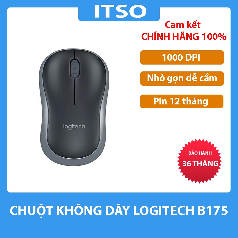 Chuột không dây Logitech B175 chính hãng