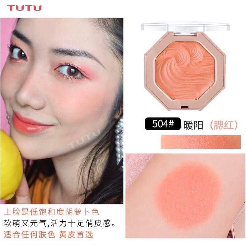 [AUTH] Phấn Má Hồng Tutu Kaqi Color Peach Blush Nội Địa Trung