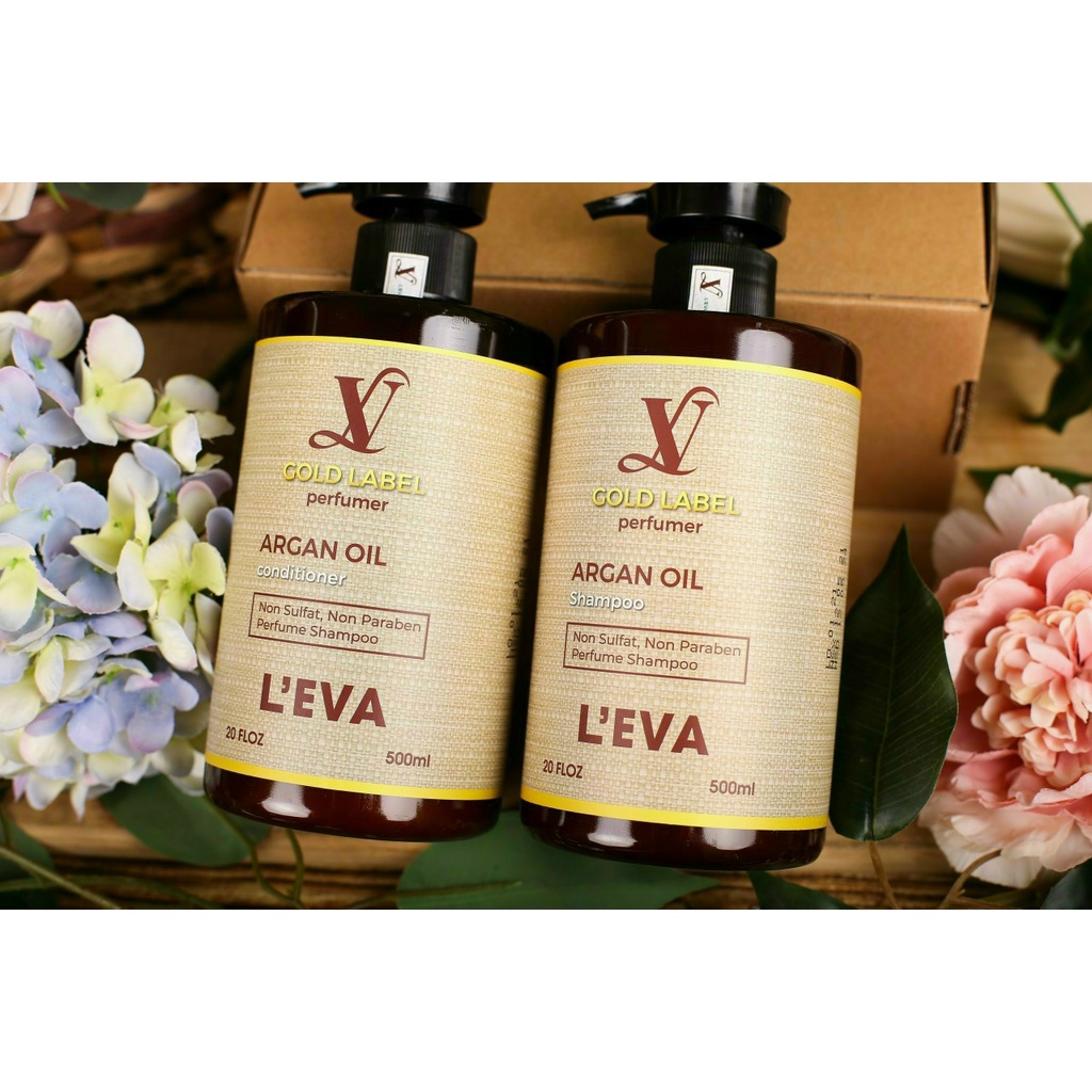 Bộ Gội Xả Hương Nước Hoa Leva Gold Label 500ml