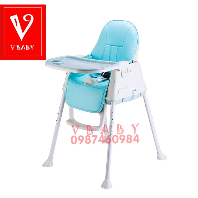 GHẾ ĂN DẶM HANBEI CHO BÉ 3IN1 ĐẦY ĐỦ BÁNH XE VÀ ĐỆM