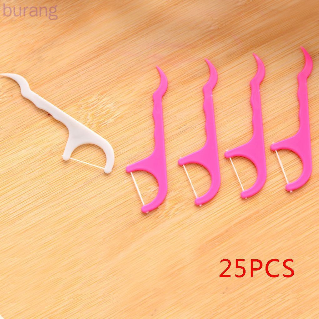 [Hàng mới về] Set 25 Tăm Chỉ Nha Khoa Chăm Sóc Răng Miệng Hiệu Quả