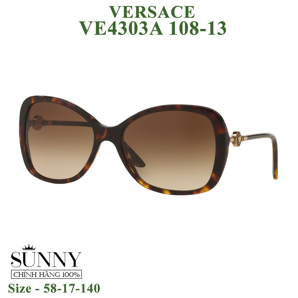Kính mát chính hãng nam nữ Versace VE4303A màu sắc thời trang, thiết kế dễ đeo bảo vệ mắt