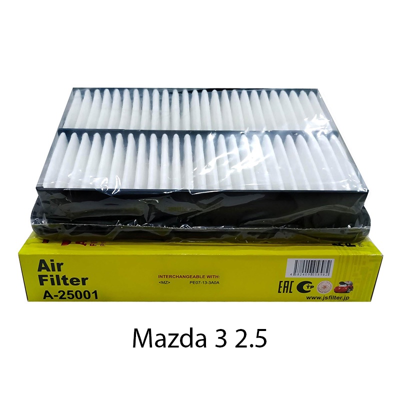 Lọc gió động cơ xe Mazda 3 2.5 2014, 2015, 2016, 2017, 2018, 2019, 2020, 2021 PE07-13-3A0A JS Asakas