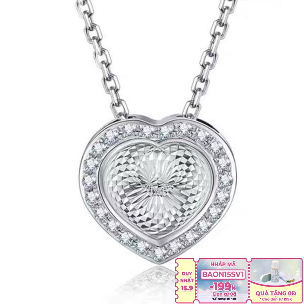 Vòng Cổ Bạc Hình Tim Lấp Lánh Cho Nữ Db1675 - Bảo Ngọc Jewelry