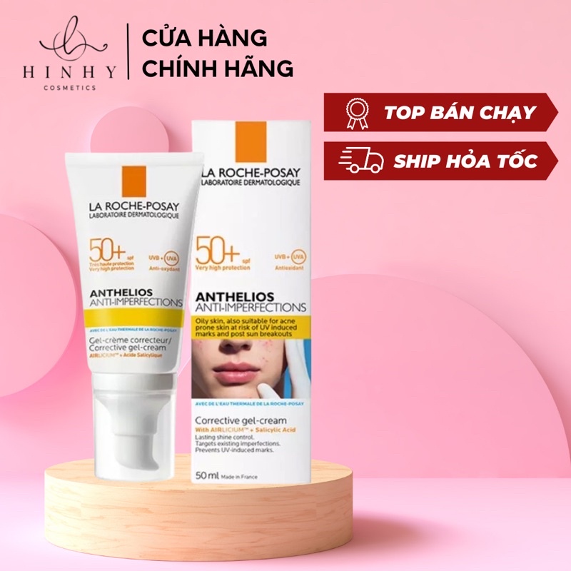 Kem chống nắng La Roche Posay Anthelios Anti-Imperfections cho da dầu mụn 50ml