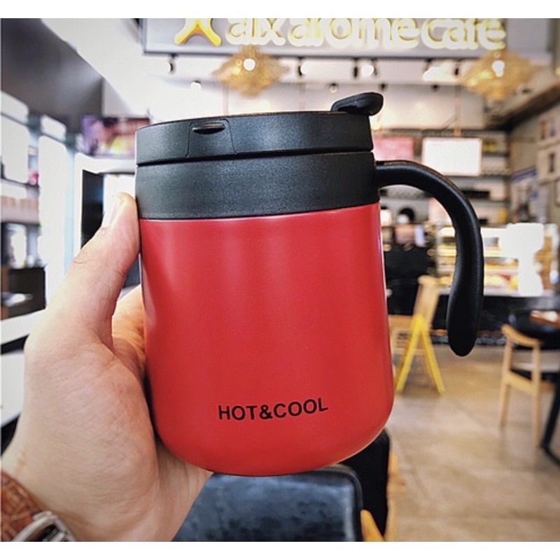 LY GIỮ NHIỆT CAO CẤP CÓ QUAI CẦM 500ML + TICKER