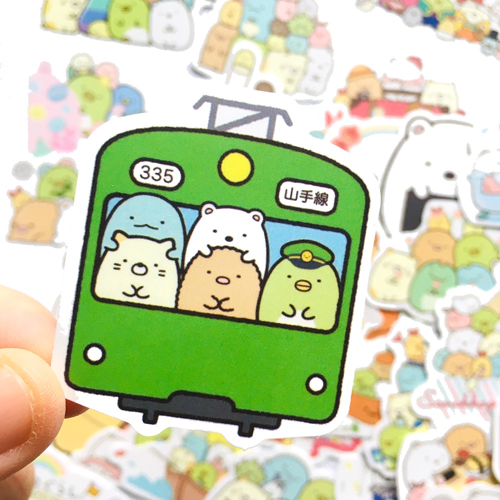 Set 50 sticker Sumikko gurashi đáng yêu dán điện thoại laptop mũ bảo hiểm